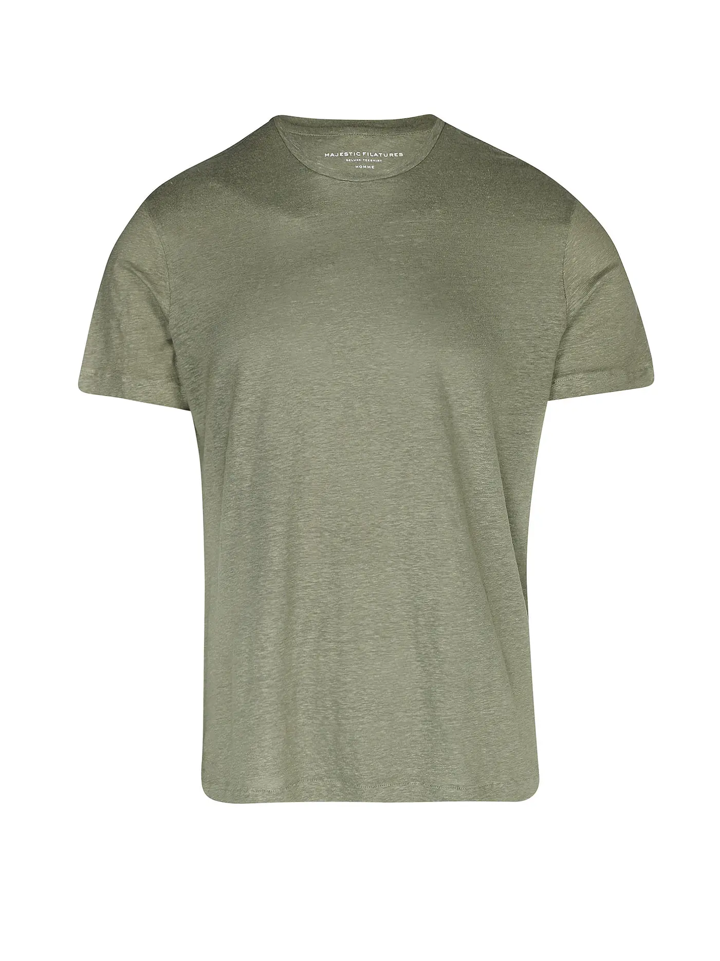 MAJESTIC FILATURES | Leinen T-Shirt | olive